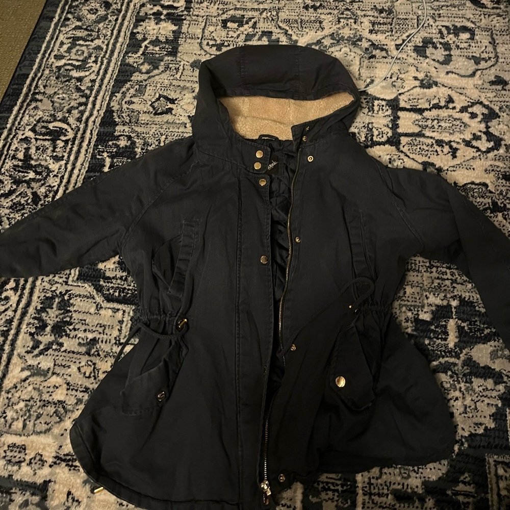 Collection B Black Jacket with Hood